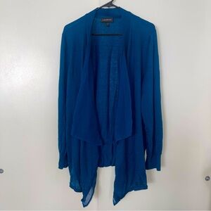 Lane Bryant Cardigan Size 22/24 Plus Size Blue Cardigan Office Wear Teal